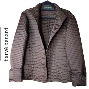Harve Benard Brown Quilted Women's Jacket